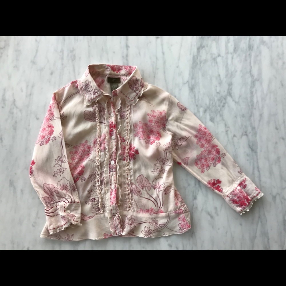 Fei from Anthropologie blouse with peplum flare